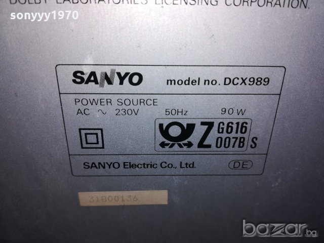 sanyo dcx989-tuner/deck/amplifier/equalizer-внос швеицария, снимка 15 - Ресийвъри, усилватели, смесителни пултове - 20499421