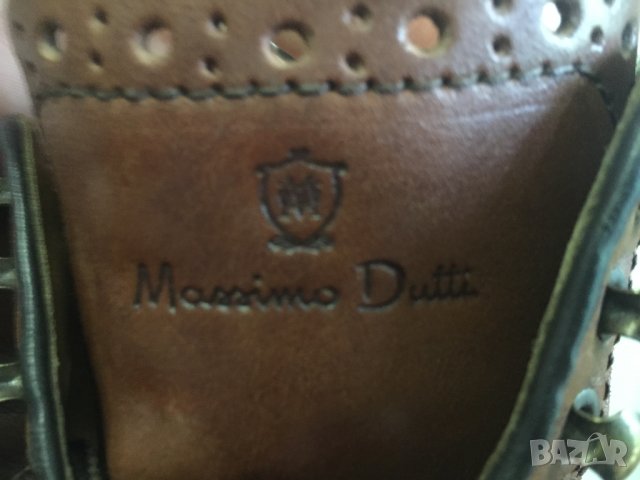 маркови кожени боти Massimo Dutti, снимка 5 - Мъжки боти - 24180250