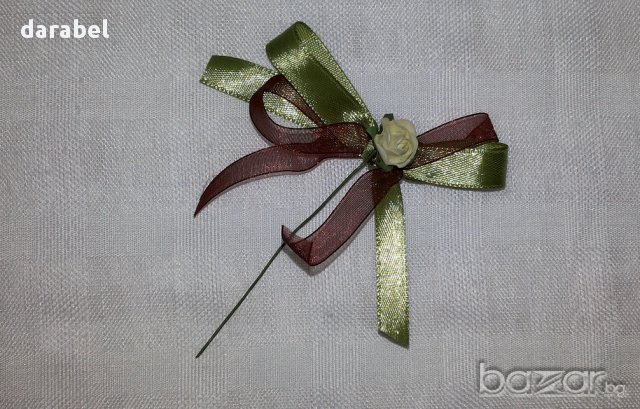 Бутониери, снимка 7 - Сватбени аксесоари - 8514879