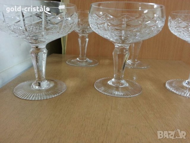 кристални чаши Бохемия , снимка 6 - Антикварни и старинни предмети - 23833012