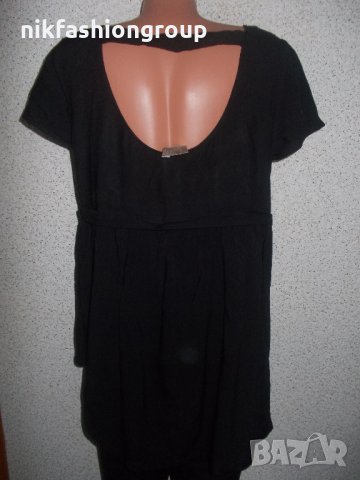 Черна туника с гол гръб, L размер, снимка 3 - Туники - 25433025