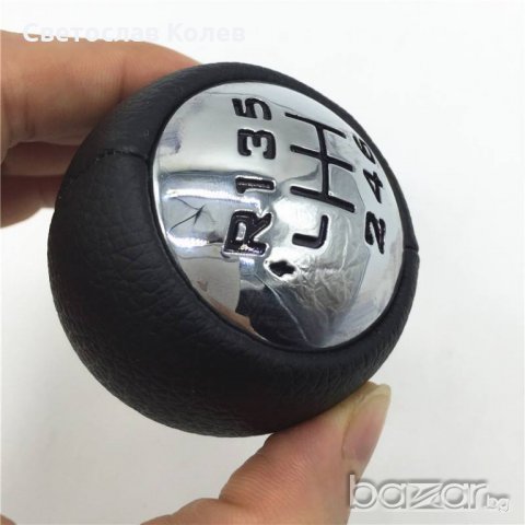 Топка скоростен лост Пежо/Peugeot 6 скорости естествена кожа, снимка 4 - Аксесоари и консумативи - 21009182