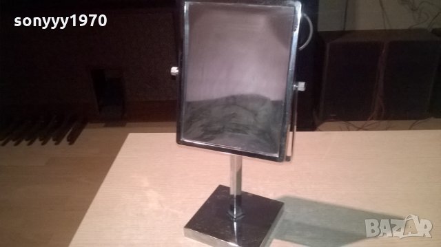 огледало с две лица-41х22х14см-метално-инокс-внос англия, снимка 2 - Колекции - 22968401