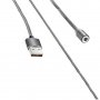Магнитен кабел 3 в 1 - 3 накрайника: micro USB, type C, Lightning, снимка 3
