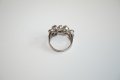 Сребърен пръстен с турмалин Пчеличка, снимка 3