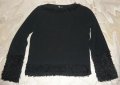 Блузка в черен цвят, снимка 1 - Блузи с дълъг ръкав и пуловери - 13894063