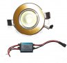 LED луничка за вграждане - 3 W, с траф, снимка 3
