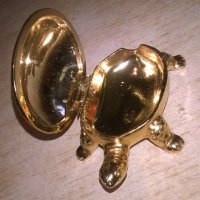 златна костенурка-7х5х3см-внос швеицария, снимка 4 - Колекции - 26049303