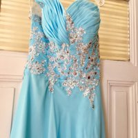 Красива Шаферска -Бална рокля -Светло синя, снимка 2 - Рокли - 19730500