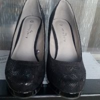 черни Дамски обувки - 39 номер, снимка 2 - Дамски обувки на ток - 21180803