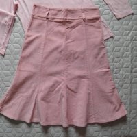 Дамски розов сет пола и блуза размер М, снимка 3 - Поли - 26072265