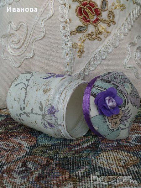 Буркан - игленик "Нежност в лилаво", снимка 1