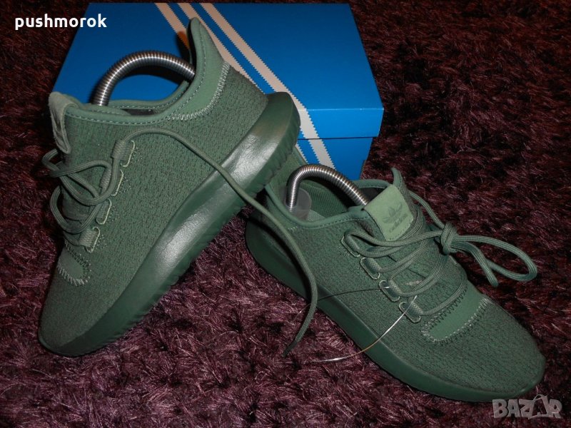 Adidas Originals Tubular Shadow Trainers In Green, снимка 1