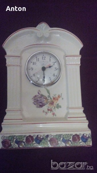 Часовник за камина , порцеланов , снимка 1