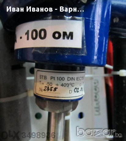 Българско Термосъпротивление ТСП 100, платина 100 ома  STB, 3M,Pt100, 100 ом, Техносенс, снимка 1