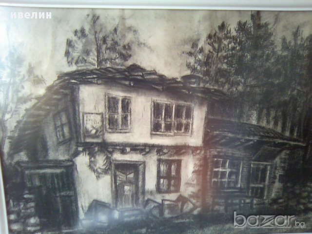 картина-старата къща, снимка 2 - Картини - 8702315