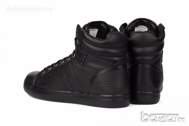 Нови черни кожени кецове G Star Augur III Kayvan оригинал, снимка 12 - Кецове - 15500904