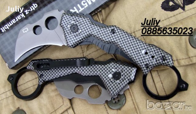 Сгъваем нож /карамбит/ QTRM5TR DA46, снимка 10 - Ножове - 10317334