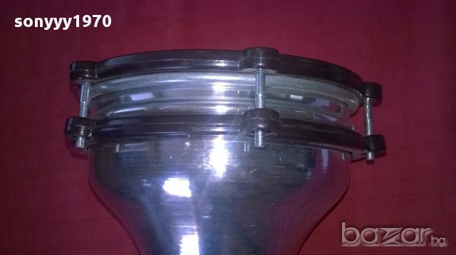 Тарамбука-нова метална/инокс-30х20см, снимка 4 - Ударни инструменти - 15632840