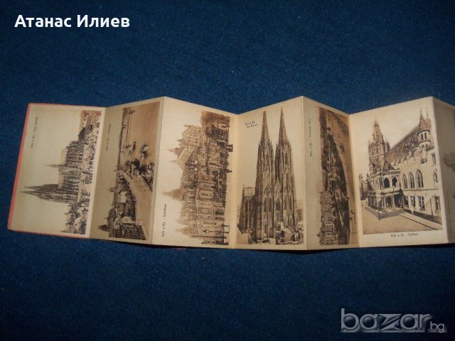 Стар сувенир 12 картички от Кьолн, снимка 5 - Други ценни предмети - 18595690