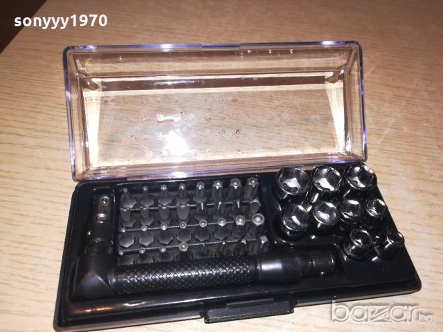 отвертка/гидоре 42 части в кутия с прозрачен капак, снимка 7 - Отвертки - 20803792