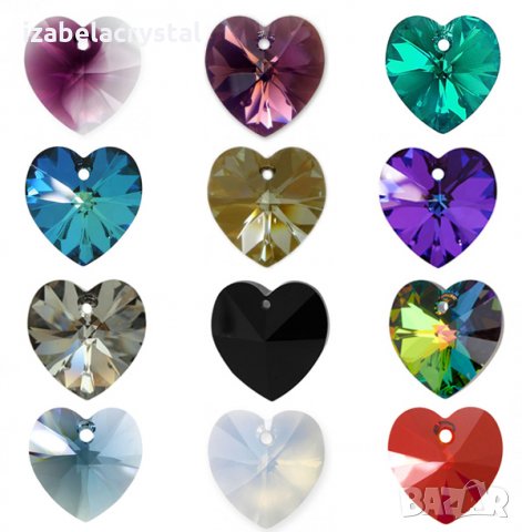 Сваровски Колиета "heart'' Crystals from #SWAROVSKI®, снимка 18 - Колиета, медальони, синджири - 20688198