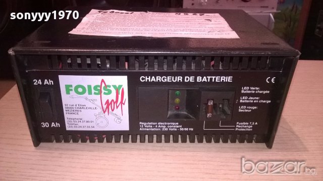 Foissy golf charger 12v/4amp-зарядно-внос швеицария, снимка 4 - Други спортове - 16652516