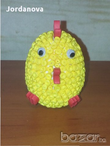 Великденски яйца от стирофом с квилинг ленти, снимка 6 - Декорация за дома - 17782960