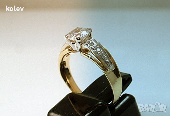 няма наличност! златен пръстен ГОДЕЖЕН/КЛАСИК 2.89 грама/ размер №53, снимка 5 - Пръстени - 20663032