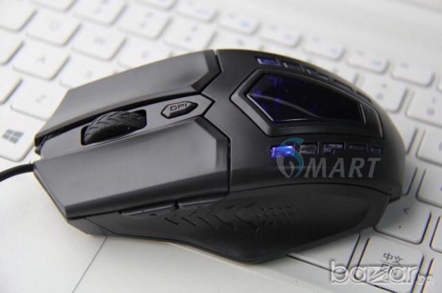 ГЕЙМЪРСКА МИШКА С 6 БУТОНА 2400 DPi USB ALIEN VSMART 808, снимка 4 - Клавиатури и мишки - 7795207