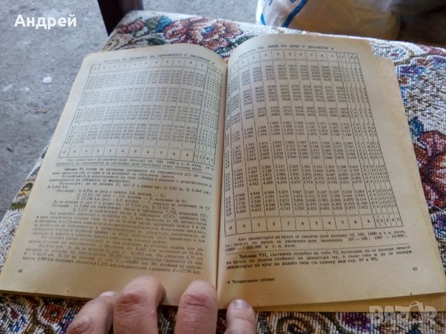 Учебник Четризначни Математически Таблици, снимка 4 - Антикварни и старинни предмети - 22752129