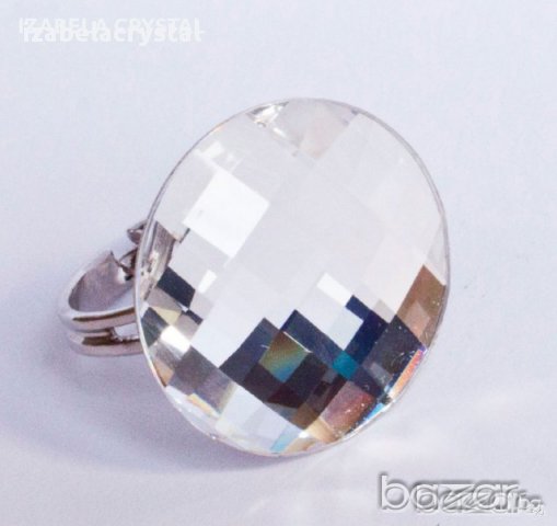 Обеци Сваровски ''chessboard'' Swarovski elements 10мм.12мм., снимка 7 - Обеци - 12955341