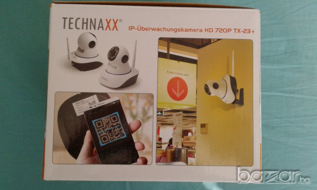 Охранителна камера TECHNAXX IP 720P закрит (TX-23 +), 1,3MP - нови!, снимка 8 - Камери - 17746401