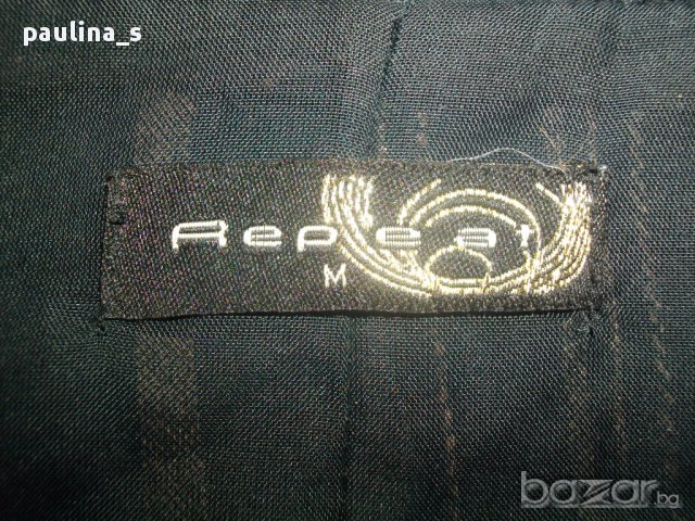 Елeгантно ленено сако с декорации "Repeat"original brand, снимка 8 - Сака - 15716588