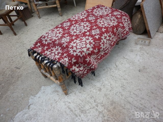 Стар килим черга  не е ползван  240 / 100 см, снимка 4 - Антикварни и старинни предмети - 25399098