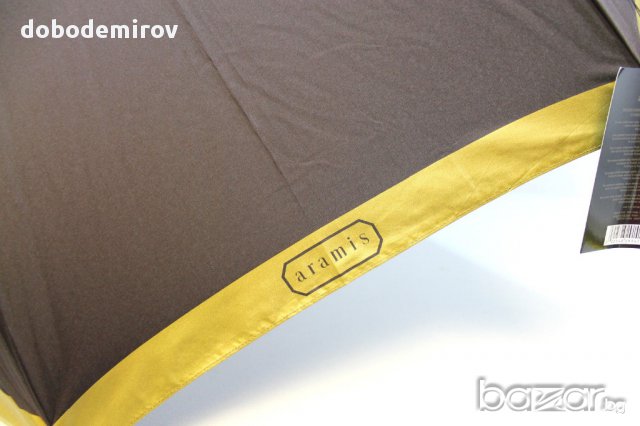 Нов унисекс чадър Aramis Unisex Umbrella Chocolate Brown оригинал, снимка 6 - Други - 12264890