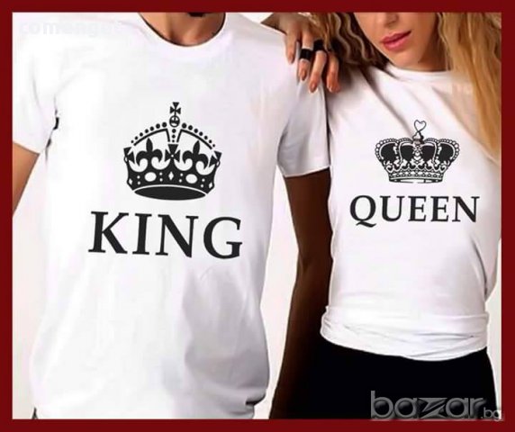 Свети Валентин! За ВЛЮБЕНИ! KING & QUEEN LOVE блузи! Поръчай модел С ТВОЯ ИДЕЯ!, снимка 4 - Блузи с дълъг ръкав и пуловери - 13326935