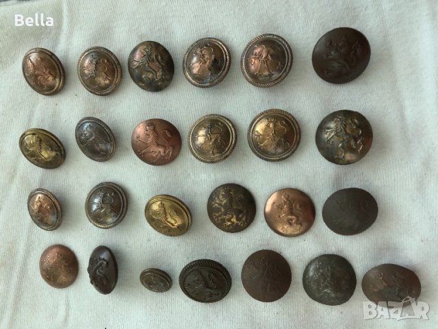 лот военни царски копчета, снимка 3 - Колекции - 25723452