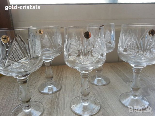 Кристални чаши за вино  ракия уиски коняк вода , снимка 10 - Чаши - 22333107