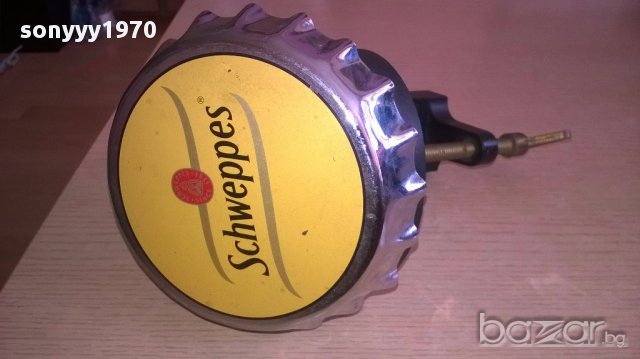 Schweppes-профи отварачка за бар-ЯКА рекламна 27х15см, снимка 3 - Антикварни и старинни предмети - 17855987