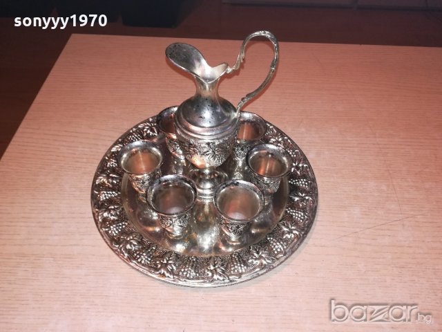ретро колекция-поднос с кана и 6 чаши-внос швеицария, снимка 9 - Колекции - 20403358