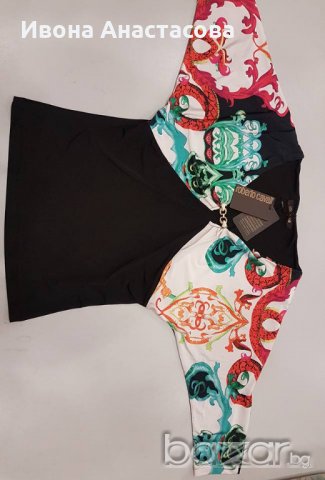 БЛУЗА ЖАРСЕ РОБЕРТО КАВАЛИ Намалени последни бройки, снимка 2 - Туники - 18210055