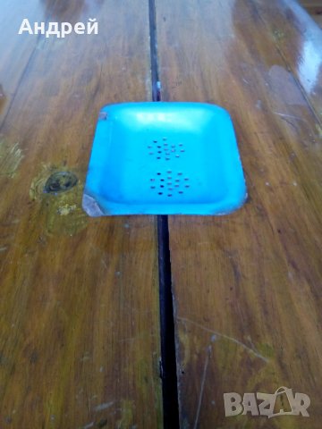 Стара емайлирана сапунерка, снимка 2 - Антикварни и старинни предмети - 25204414