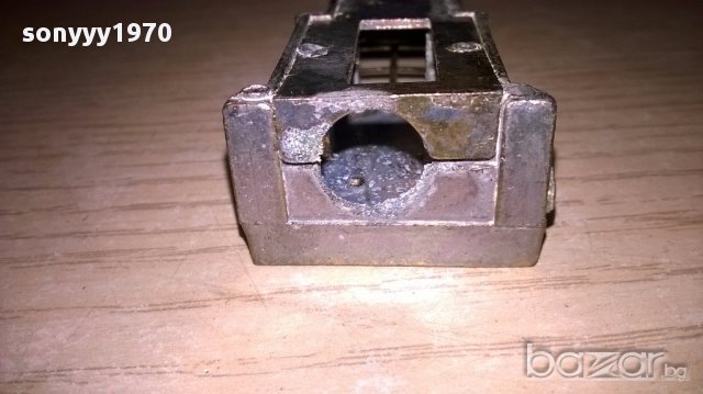 Мини ретро колекция часовник с махало-месинг-9х3х2см-внос швеицария, снимка 11 - Антикварни и старинни предмети - 17522437