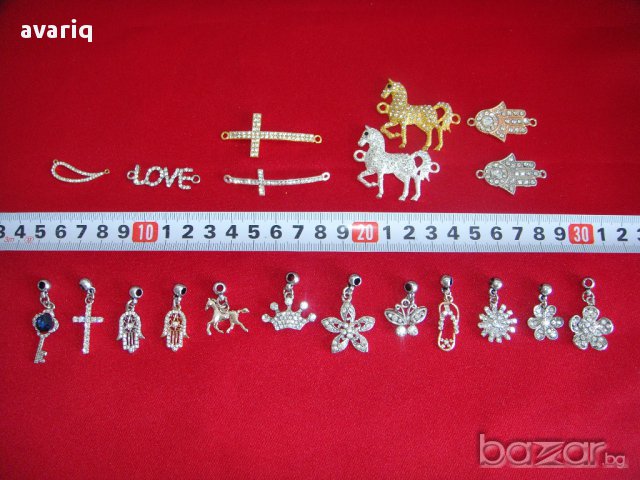 Висулки за гривни, елементи за изработка на гривни и бижута. Продавам бизнес, снимка 2 - Гривни - 15171532