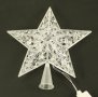 20 см. диаметър Коледна светеща ЛЕД / LED коледна звезда, неонови ярки светодиодни цветове, снимка 3