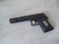 № 1320 стара играчка - пистолет   - синтетика / пластмаса  - размери 20 / 9 см  - соц.период, снимка 2