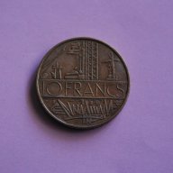10 франка Република Франция 1978, снимка 1 - Нумизматика и бонистика - 10862346