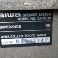 aiwa sx-ns10-6ohms-japan-2броя внос швеицария, снимка 5 - Тонколони - 10722313