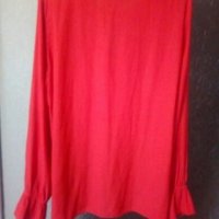 Блуза на НМ в червено №42, снимка 5 - Ризи - 23123261